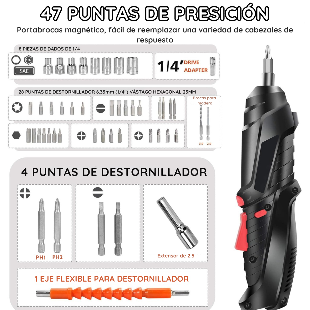 Atornillador Eléctrico Inalámbrico
